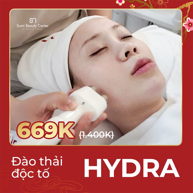 Đào thải độc tố cho da HYDRA Giá ưu đãi chỉ 669k (giá gốc 1.400k)