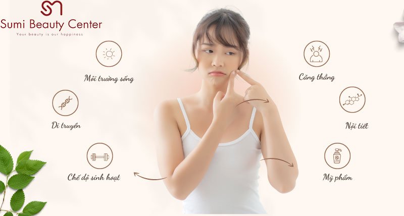 Tổng hợp những nguyên nhân gây mụn đỏ không nhân ở má Tổng hợp những nguyên nhân gây mụn đỏ không nhân ở má