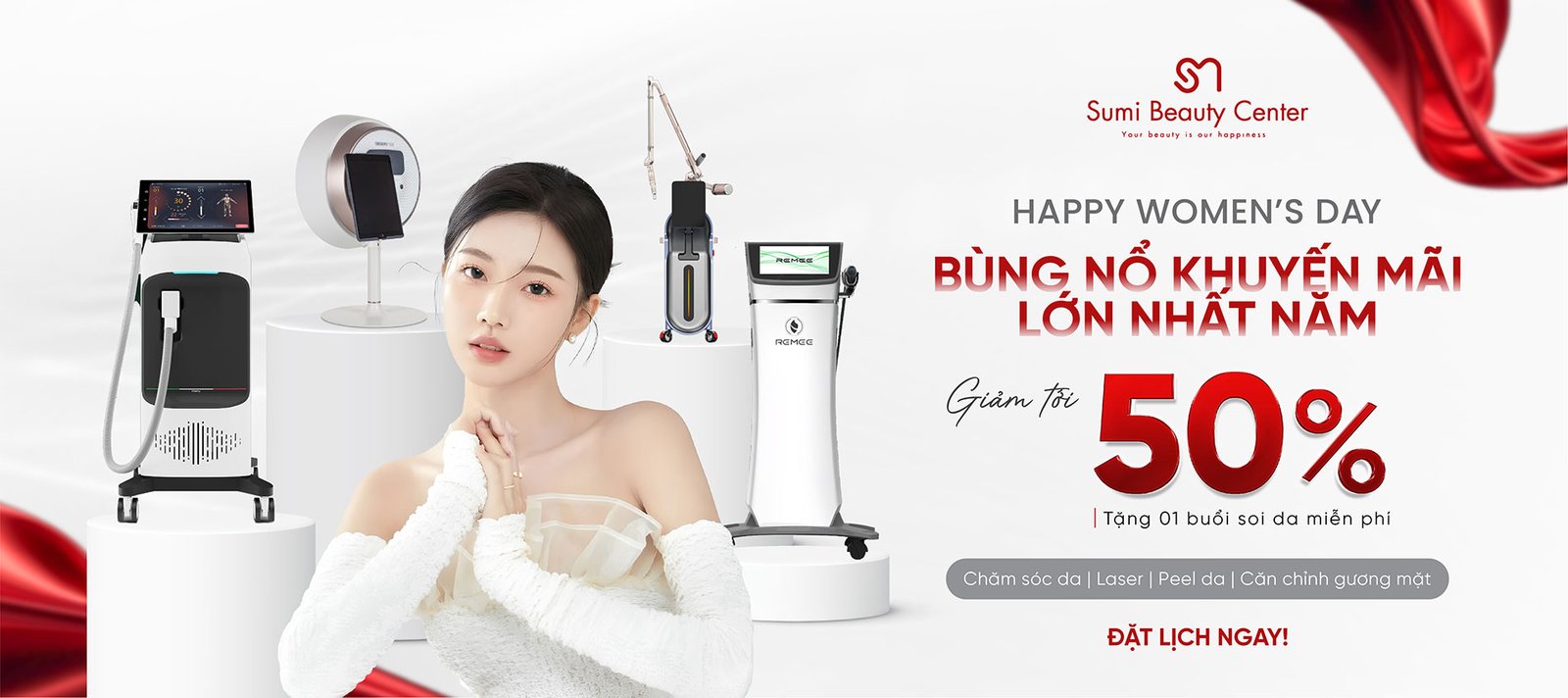 bùng nổ khuyến mãi sumi beauty center