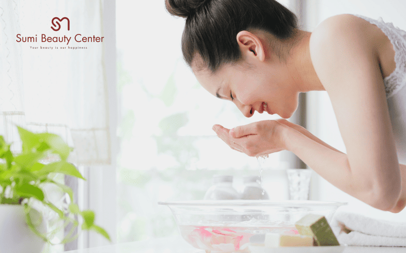 Hãy nhớ rửa mặt bằng nước ấm thay vì nước nóng