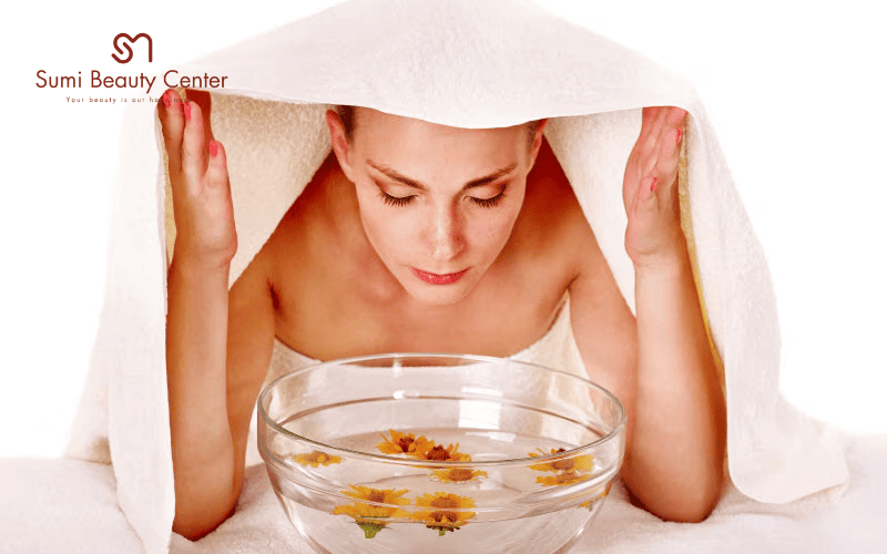 Các bước xông hơi mặt đúng cách