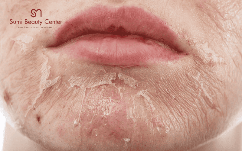 da mặt khô bong tróc