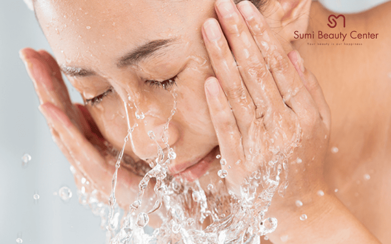 nên xông mặt trước hay sau rửa mặt